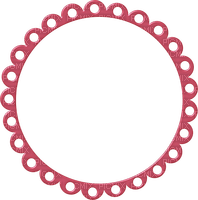 Cadre Rond Rose:) - Free PNG