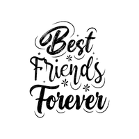 best friends forever text - PNG gratuit