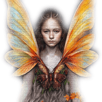 kikkapink autumn fairy girl child - gratis png