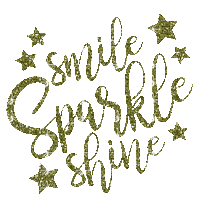 Smile, Sparkle, Shine, Glitter, Quote, Quotes, Deco, Gif, Yellow - Jitter.Bug.Girl - Free animated GIF