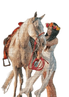 horse/femme - Free PNG