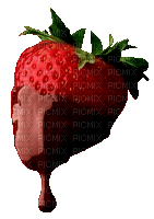 Erdbeere in Schokolade - Δωρεάν κινούμενο GIF