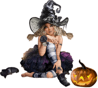 halloween woman hexe witch - 免费PNG