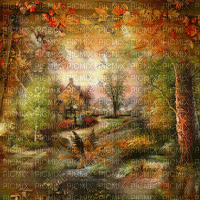 Autumn Rain - Безплатен анимиран GIF