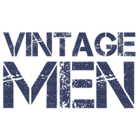 Vintage Men.Text. blue.Victoriabea - 無料png