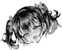 ahegao anime girl face - 免费PNG