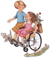 fillette fauteuil roulant - ücretsiz png