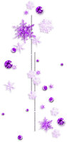 Snowflakes.Gems.Purple - nemokama png