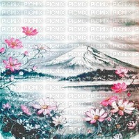 Y.A.M._Japan landscape background - PNG gratuit