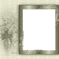 bg-frame-white-gray--flowers-450x450 - Free PNG