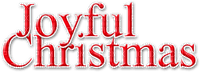 Joyful Christmas.Text.White.Red - Free PNG