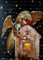 Angel and House - ingyenes png