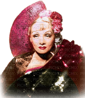soave woman vintage Marlene Dietrich pink brown - nemokama png