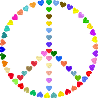 peace and love symbol symbole paix et amour