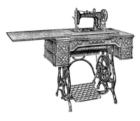 vintage sewing machine bp - png ฟรี