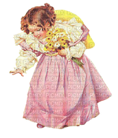 loly33 enfant vintage fleur - ücretsiz png