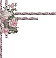 cecily-coin cadre fleuri glitter - Ücretsiz animasyonlu GIF