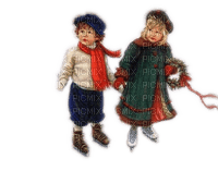 Rena Kinder Childs Winter Schlittschuhe Vintage - безплатен png