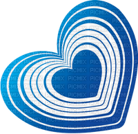 Kaz_Creations Deco  Heart Blue  Love Valentines - 免费PNG