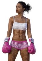 Kaz_Creations Woman Femme Boxing Pink - PNG gratuit