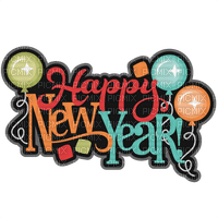 Happy New Year Text - Bogusia - nemokama png