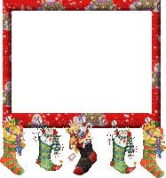 christmas noel frame cadre socks - 免费动画 GIF