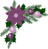 Kaz_Creations Deco Christmas Flower Baubles Colours - Free PNG