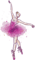 Watercolor ballerina - PNG gratuit