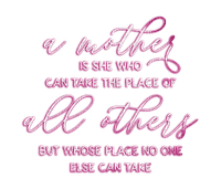 kikkapink mother quote text pink - Free PNG
