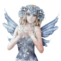 fairy fee elf blue fantasy  tube person spring summer elfe - gratis png
