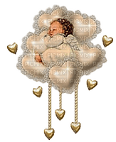 Kaz_Creations Baby Enfant Child Girl Boy Angel Hearts - PNG gratuit