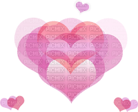 pink hearts Bb2 - ilmainen png