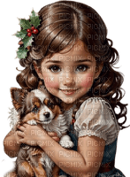 Christmas Girl Dog - Bogusia - nemokama png