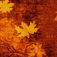 image encre animé effet automne eau paysage feuilles edited by me - Free animated GIF
