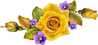 Animated Orange Roses - Free animated GIF
