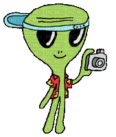 alien extraterrestre Außerirdischer universe universum univers tube deco fantasy animation gif anime animated green fun