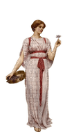 woman with a flower - gratis png
