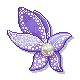 deco purple flower - GIF animado gratis