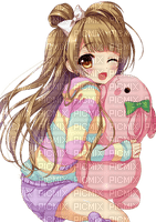 minami kotori anime pastel girl - безплатен png
