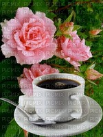 Rosas y café - 免费PNG