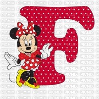 image encre lettre F MinnieDisney edited by me - Free PNG