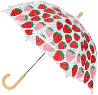 umbrella with strawberries-deco - zdarma png