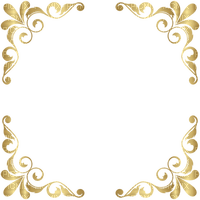 cadre or frame gold - png gratuito
