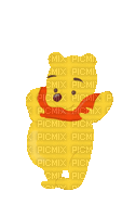 Hungry Pooh Bear - Бесплатный анимированный гифка