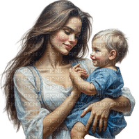 Mother and child - png gratuito