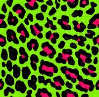 lime green and hot pink leopard print background - png ฟรี