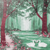 soave background animated fantasy forest - Darmowy animowany GIF