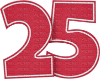 Kaz_Creations Deco Text Numbers 25 - zdarma png