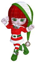 Kaz_Creations Dolls Cookie Elfs Red and Green Christmas - png gratis