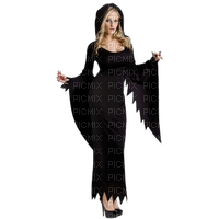 femme Halloween sorcière - ücretsiz png